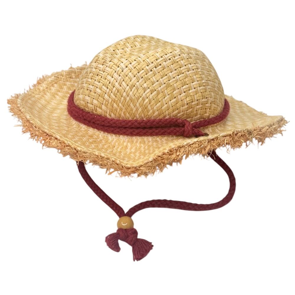 American Girl Western Hat Horse Lover Outfit Accessory Straw Cowboy Pink Band - Picture 4 of 6